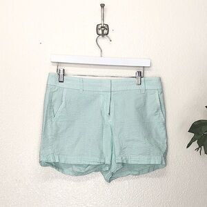 J. Crew Teal Striped Shorts